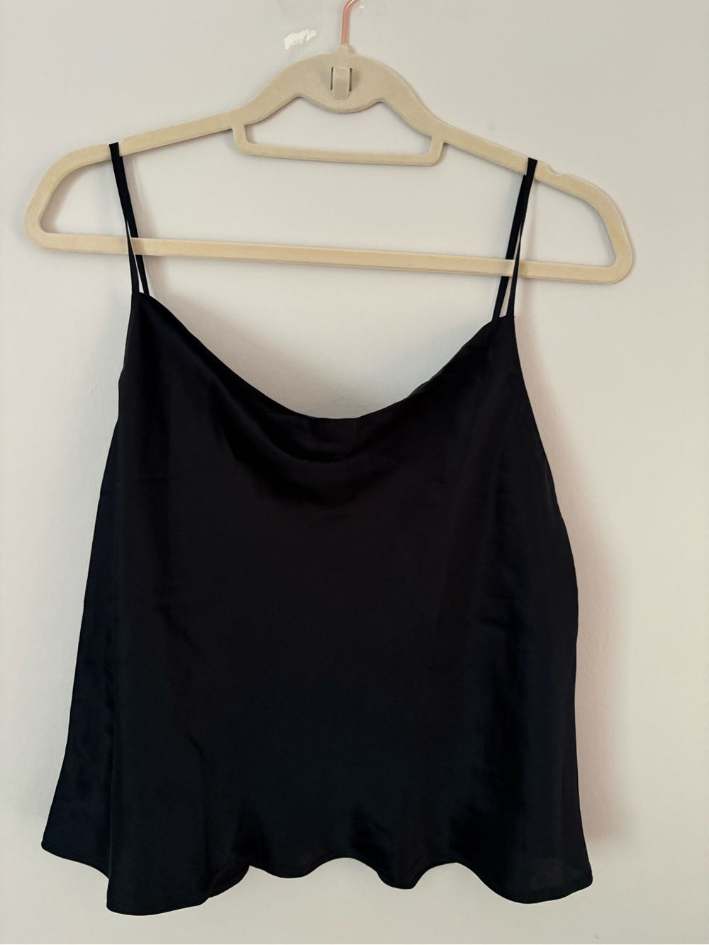Intimissimi Black Silk Cropped Top
